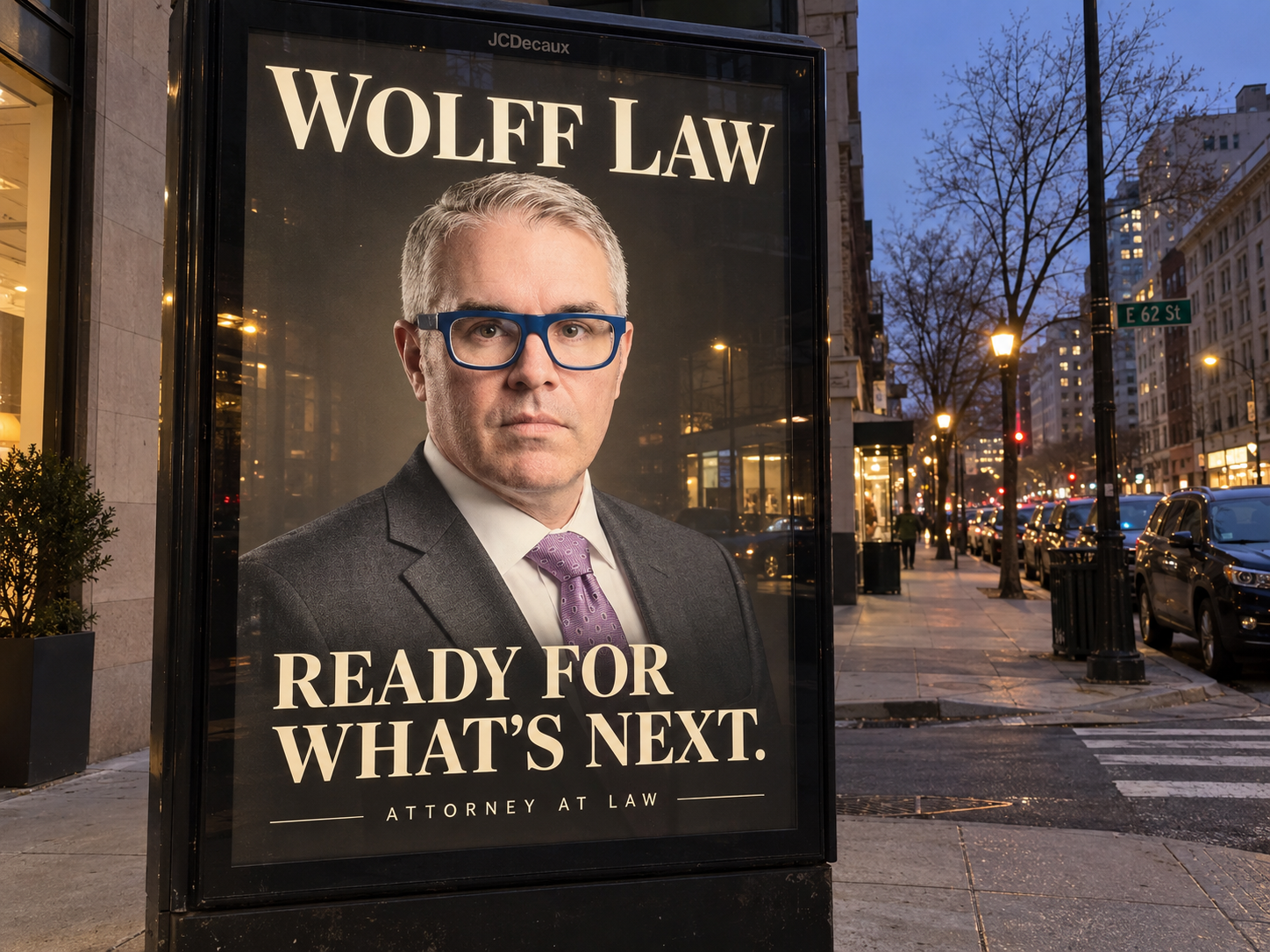 Jordan Wolff — Ready for what’s next. Fictional AI-created visual direction.
